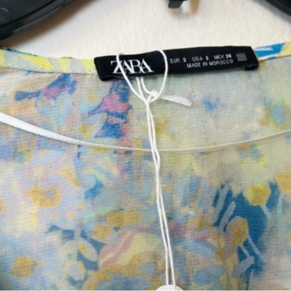 Pre-loved ZARA floral multicolored maxi dress - Picture 3 of 4